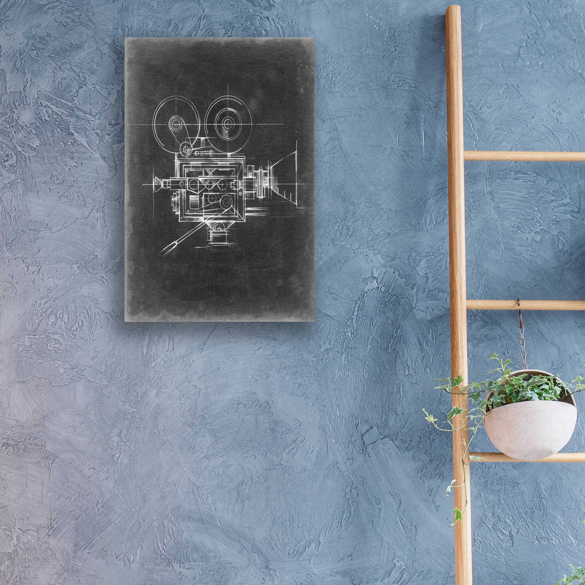Epic Art 'Camera Blueprints II' by Ethan Harper, Acrylic Glass Wall Art,16x24