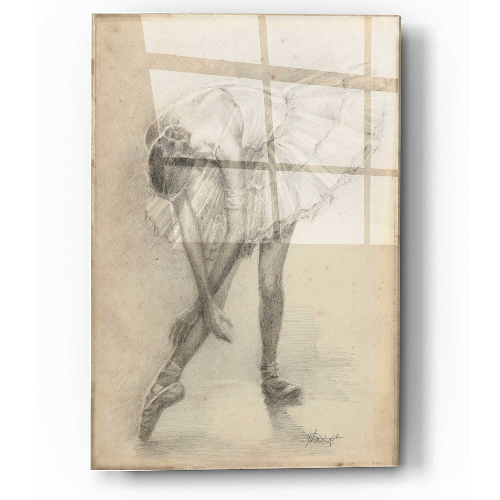 Epic Art 'Antique Ballerina Study II' by Ethan Harper, Acrylic Glass Wall Art