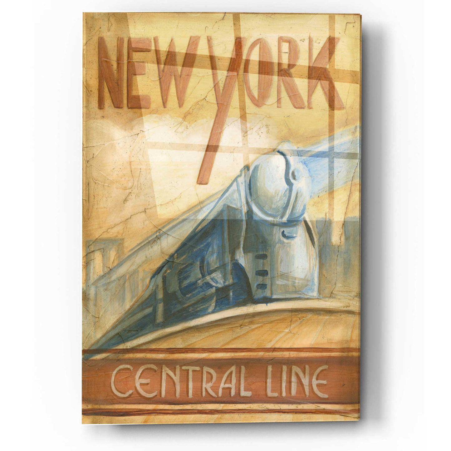 Epic Art 'New York Central Line' by Ethan Harper, Acrylic Glass Wall Art,12x16