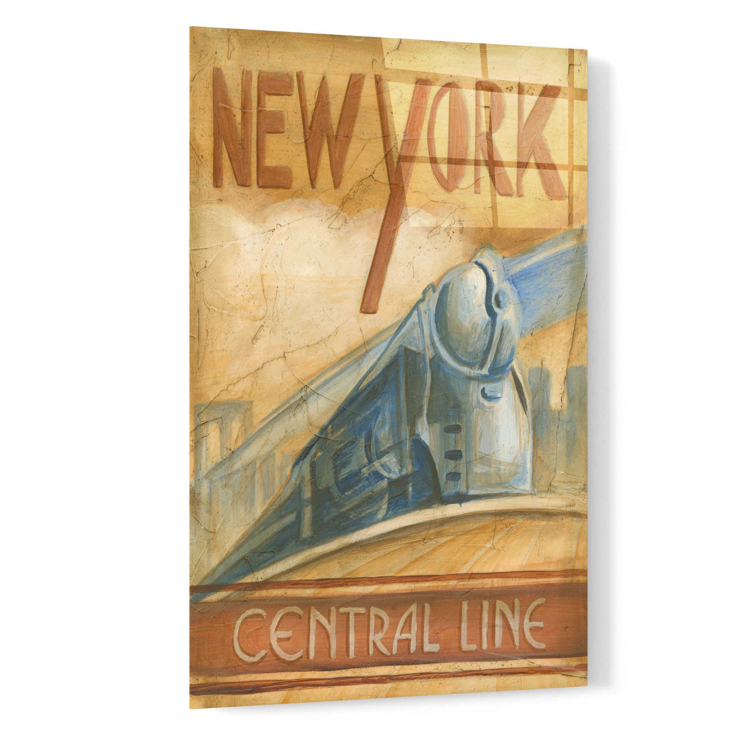 Epic Art 'New York Central Line' by Ethan Harper, Acrylic Glass Wall Art,16x24