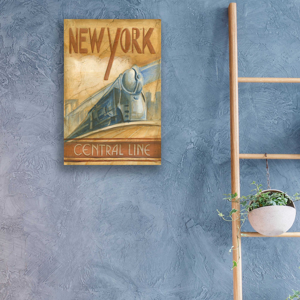 Epic Art 'New York Central Line' by Ethan Harper, Acrylic Glass Wall Art,16x24