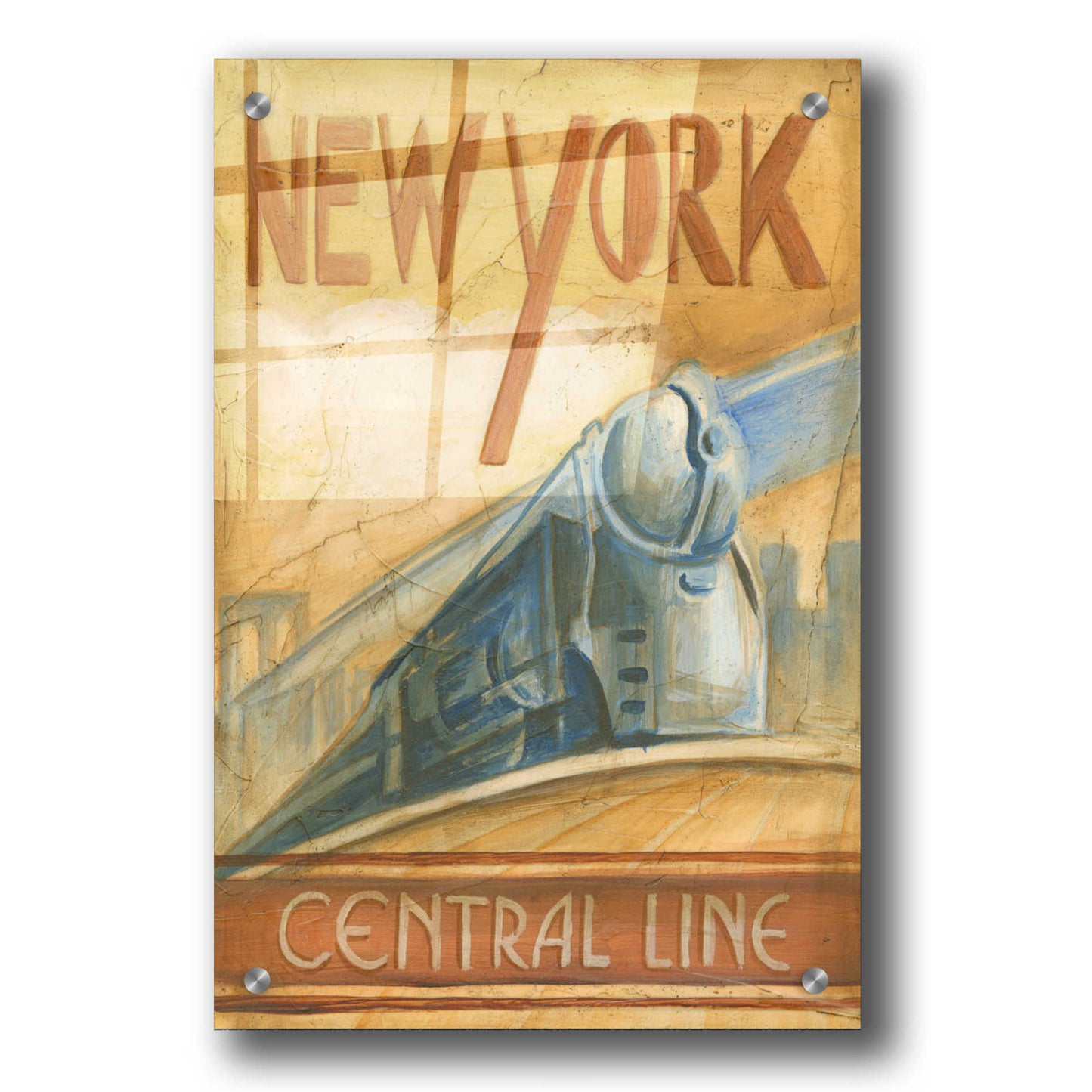 Epic Art 'New York Central Line' by Ethan Harper, Acrylic Glass Wall Art,24x36