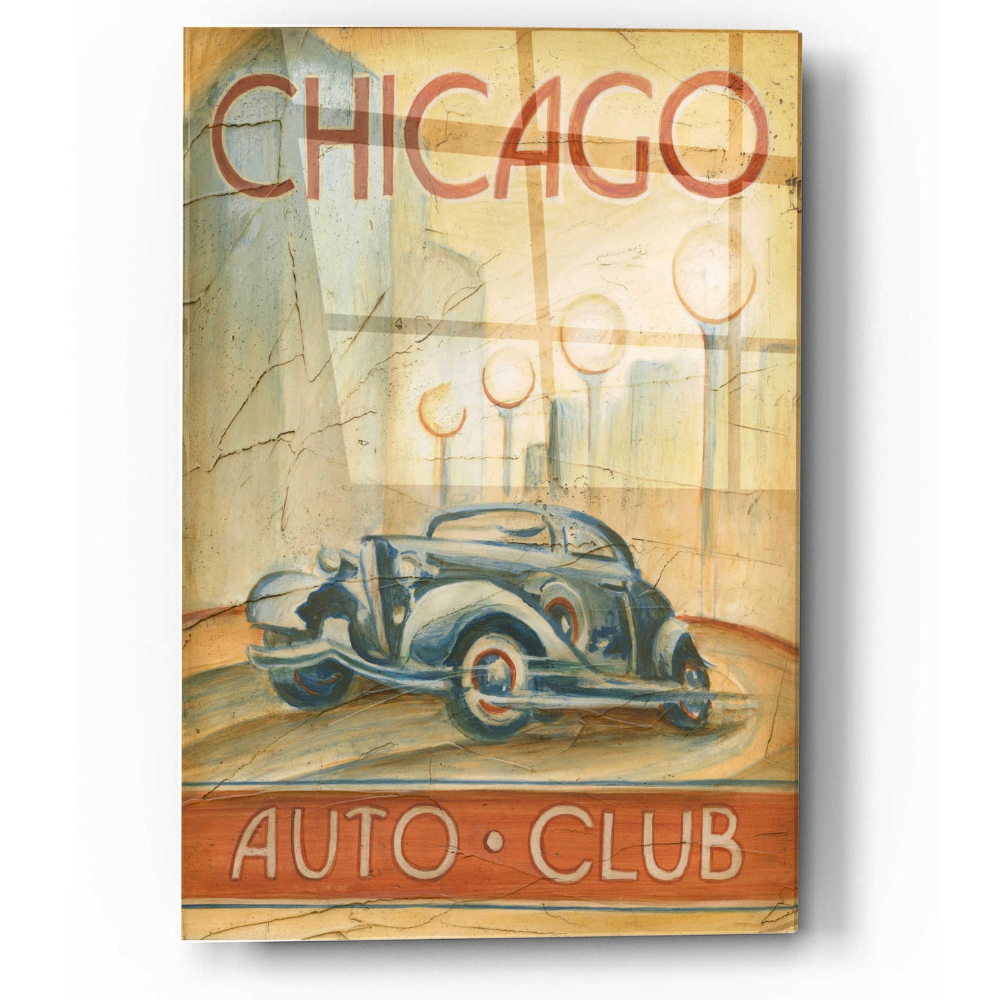 Epic Art 'Chicago Auto Club' by Ethan Harper, Acrylic Glass Wall Art,12x16