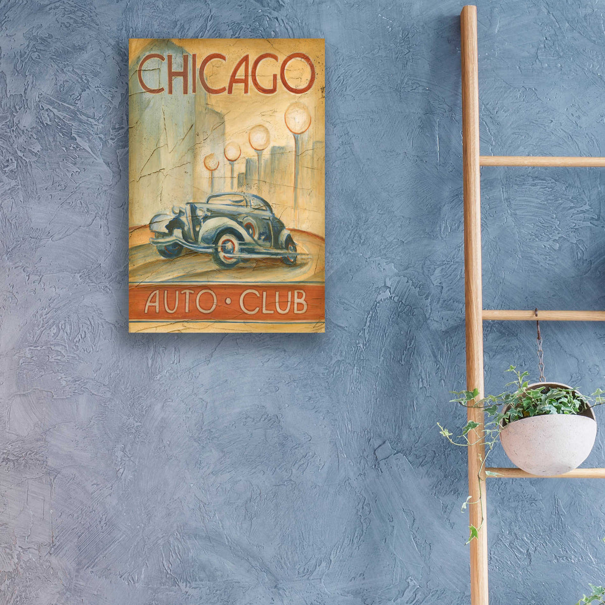 Epic Art 'Chicago Auto Club' by Ethan Harper, Acrylic Glass Wall Art,16x24
