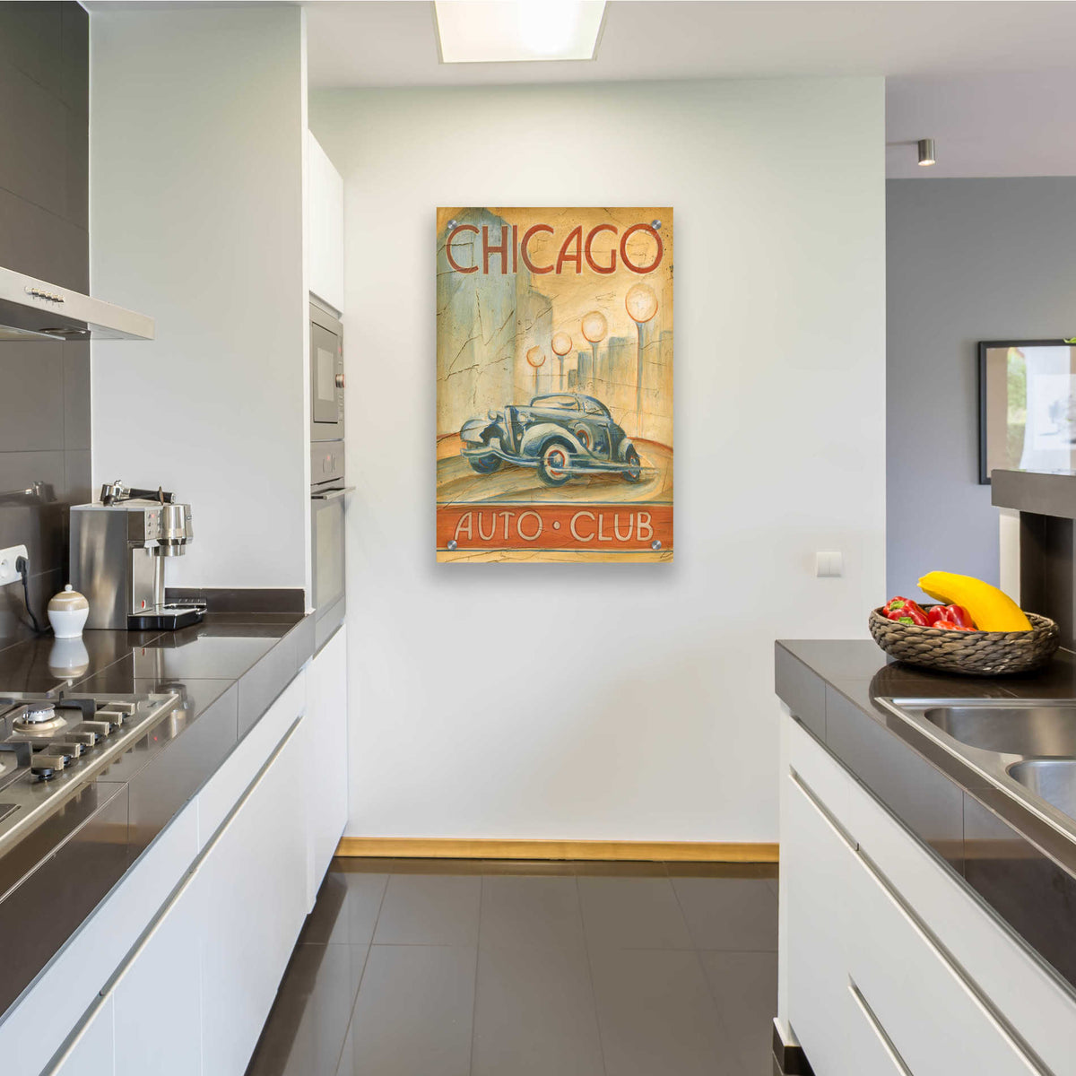 Epic Art 'Chicago Auto Club' by Ethan Harper, Acrylic Glass Wall Art,24x36