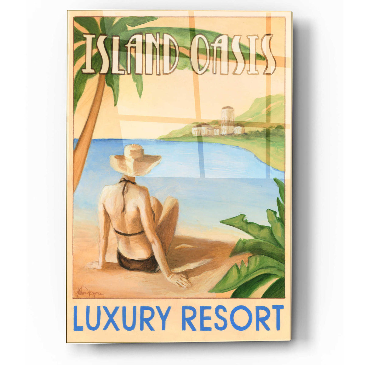 Epic Art 'Island Oasis' by Ethan Harper, Acrylic Glass Wall Art