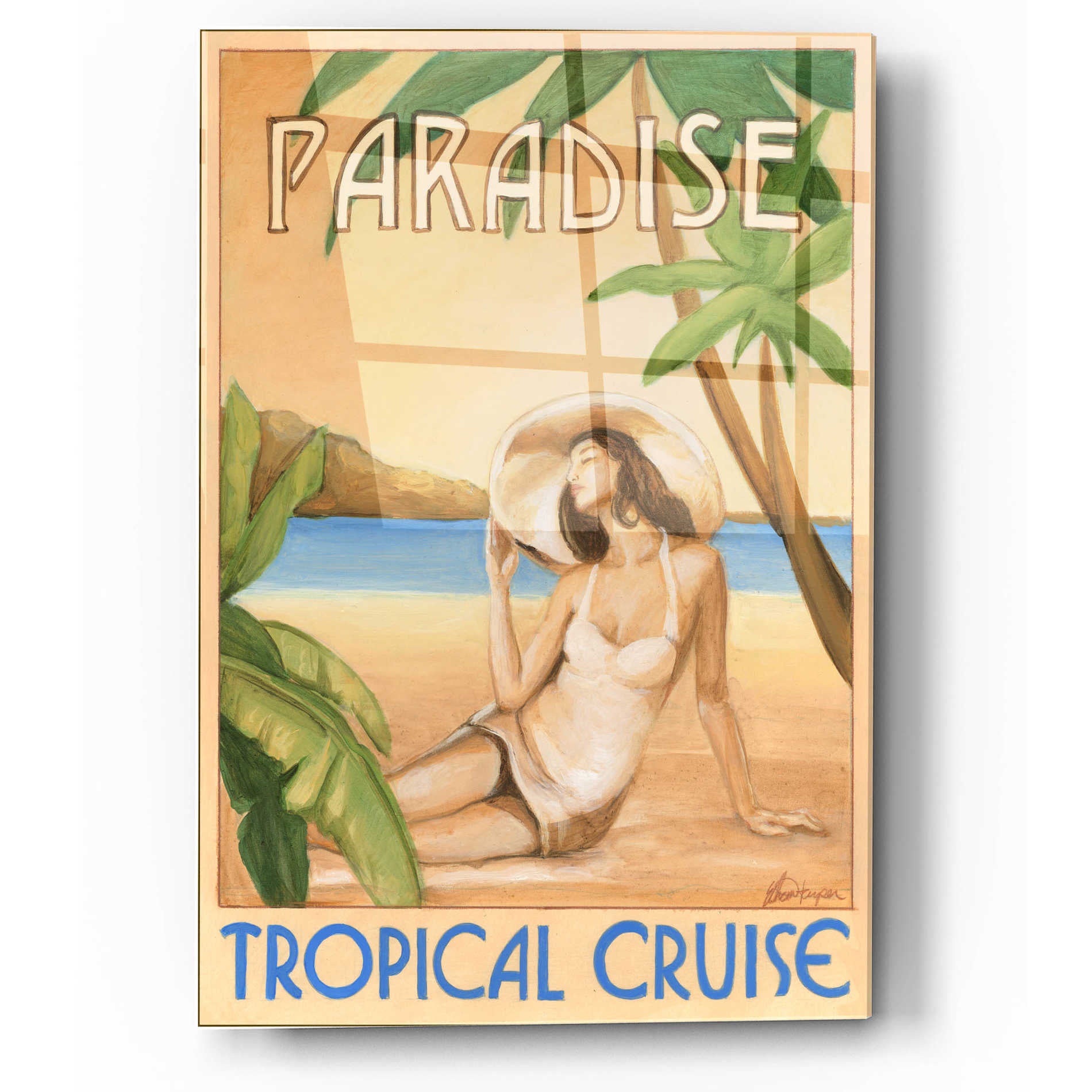 Epic Art 'Paradise' by Ethan Harper, Acrylic Glass Wall Art,12x16