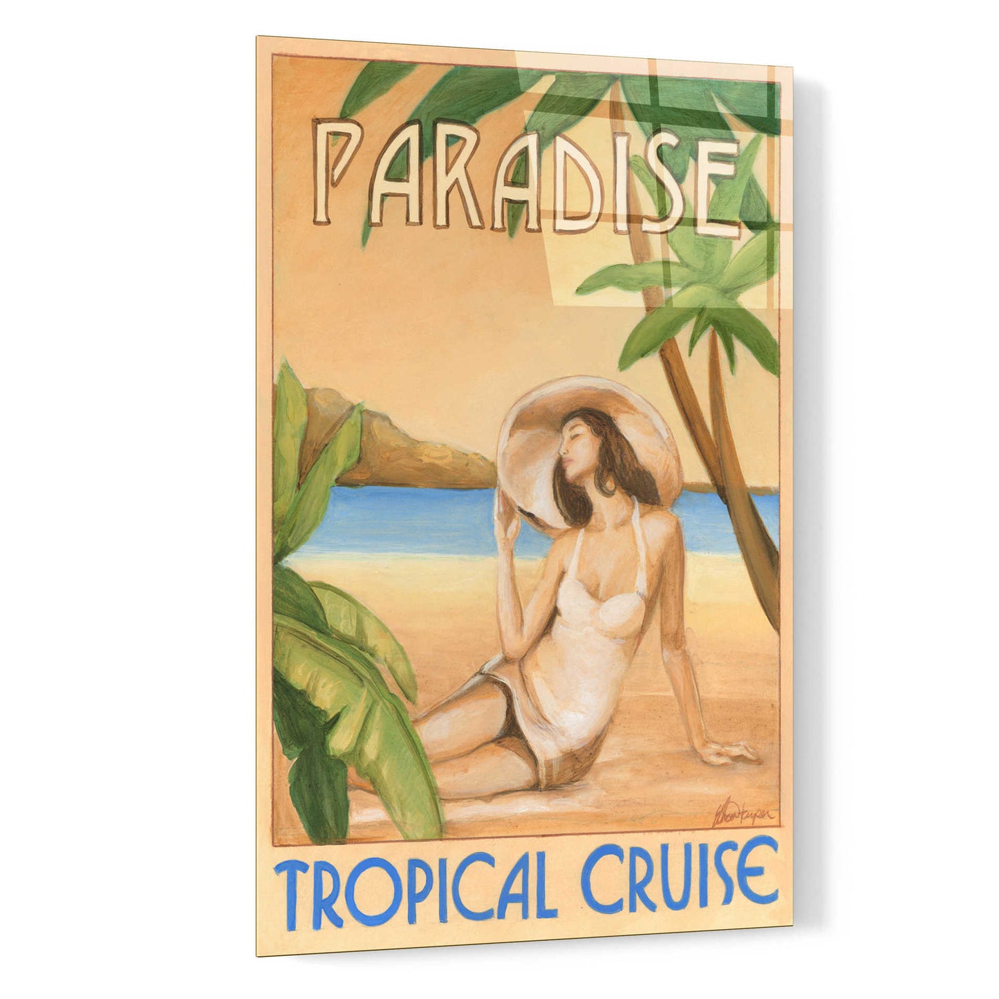 Epic Art 'Paradise' by Ethan Harper, Acrylic Glass Wall Art,16x24