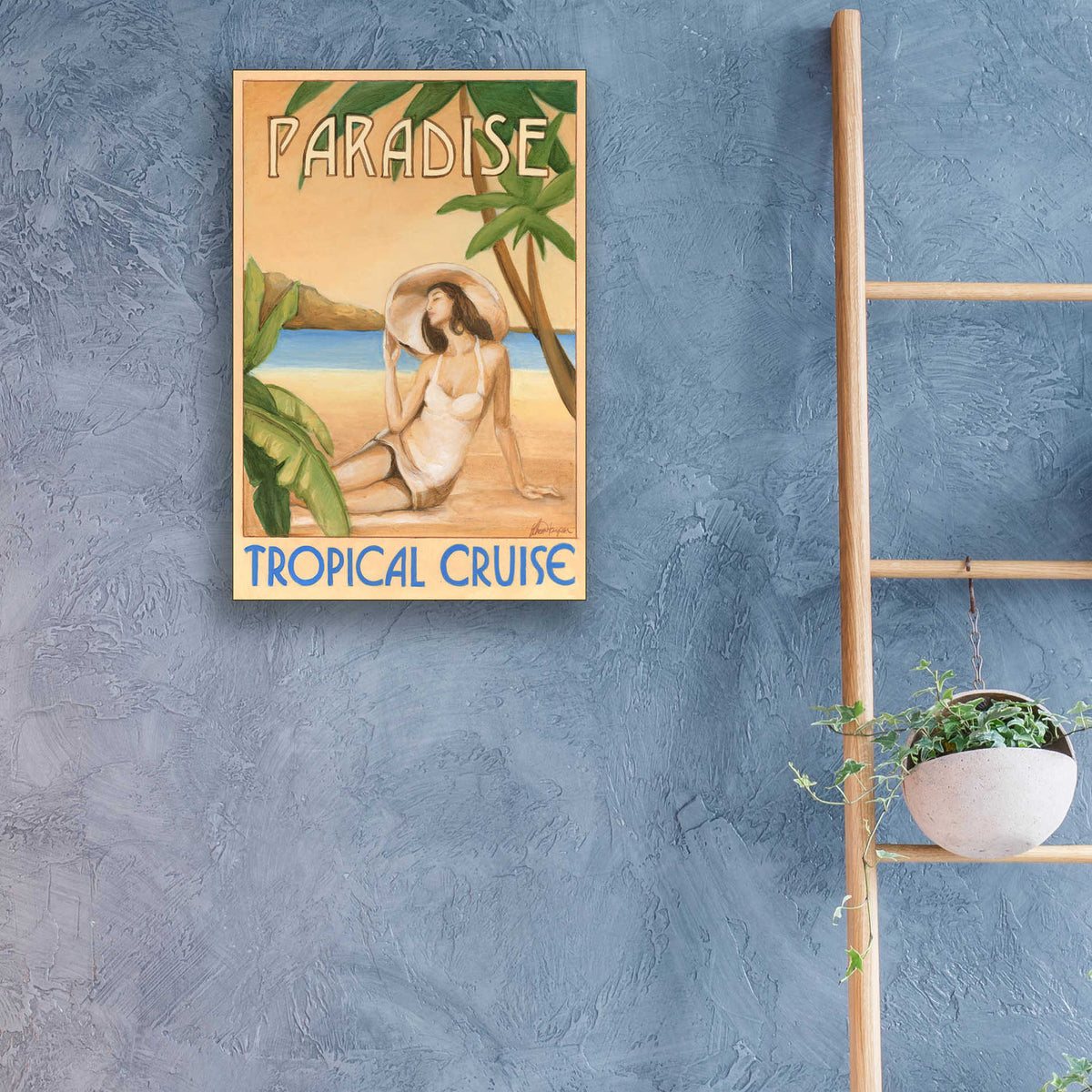 Epic Art 'Paradise' by Ethan Harper, Acrylic Glass Wall Art,16x24