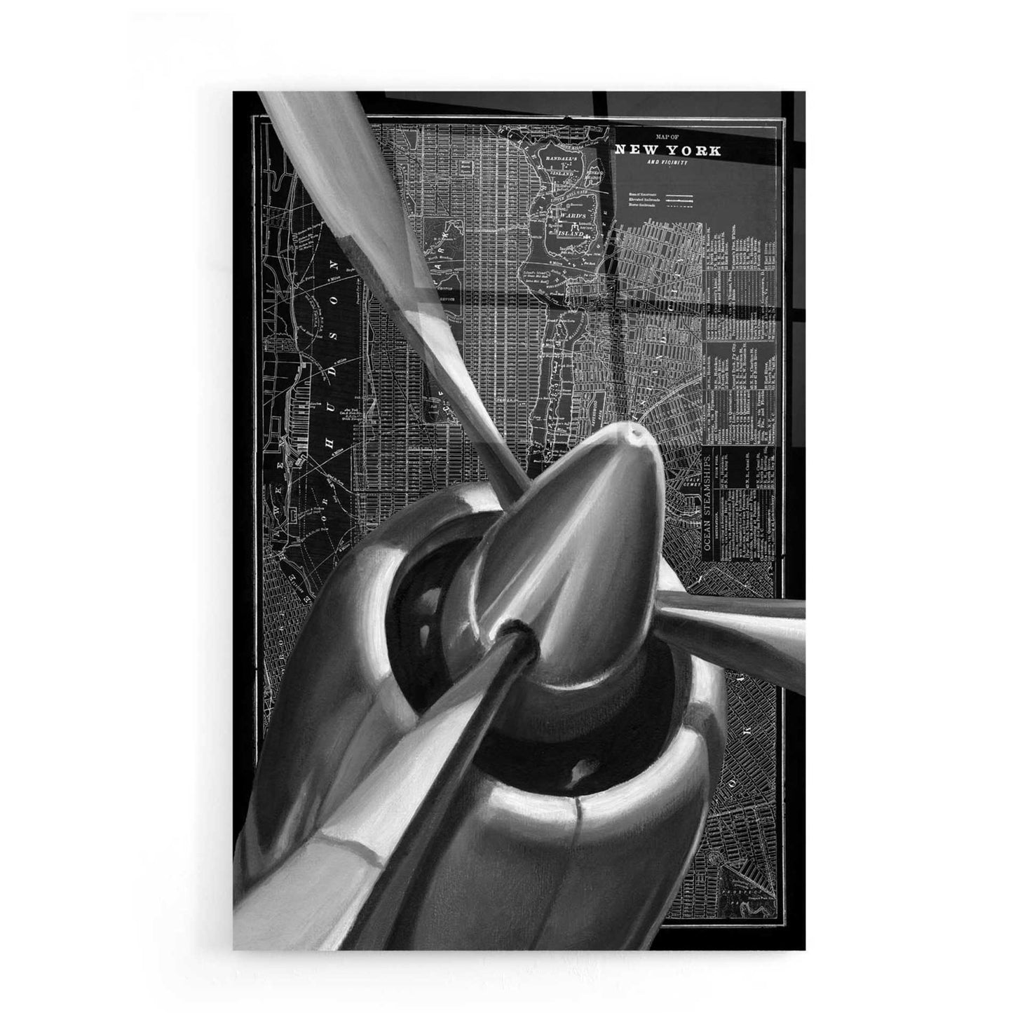 Epic Art 'Vintage Plane I' by Ethan Harper, Acrylic Glass Wall Art,16x24