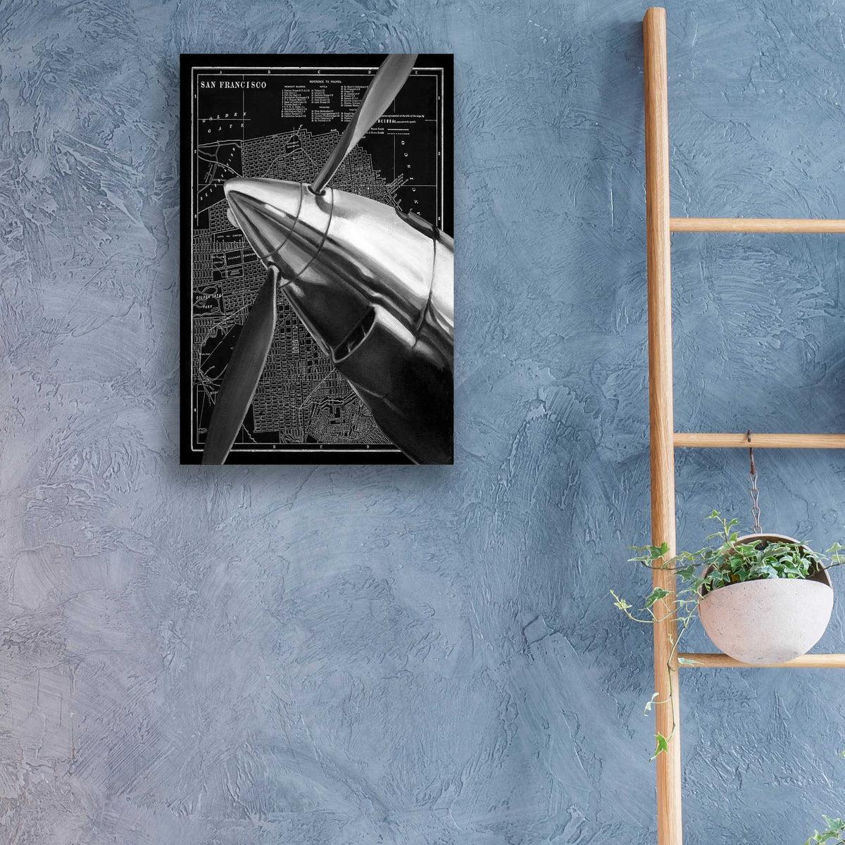 Epic Art 'Vintage Plane II' by Ethan Harper, Acrylic Glass Wall Art,16x24