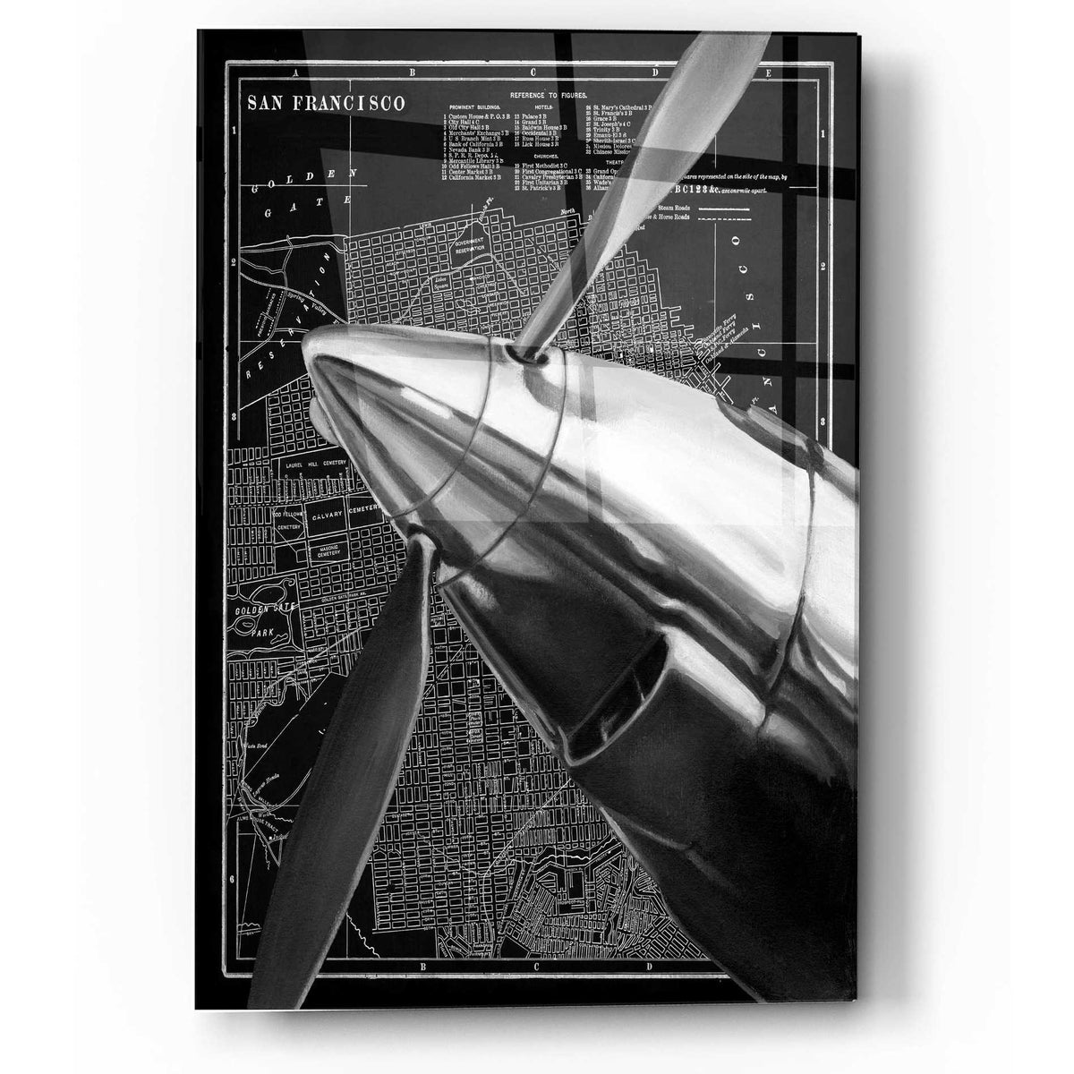 Epic Art 'Vintage Plane II' by Ethan Harper, Acrylic Glass Wall Art