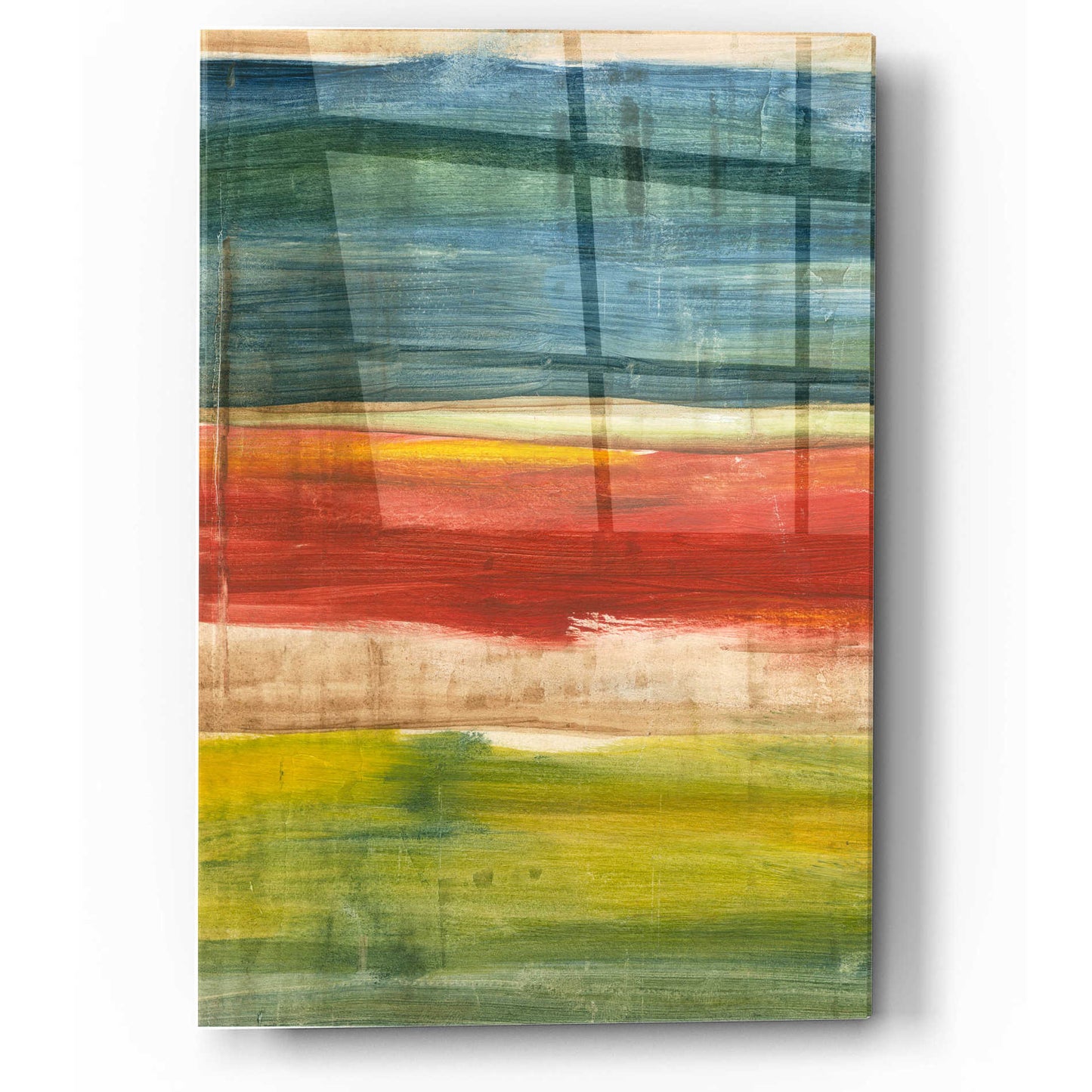 Epic Art 'Vibrant Abstract I' by Ethan Harper, Acrylic Glass Wall Art,12x16