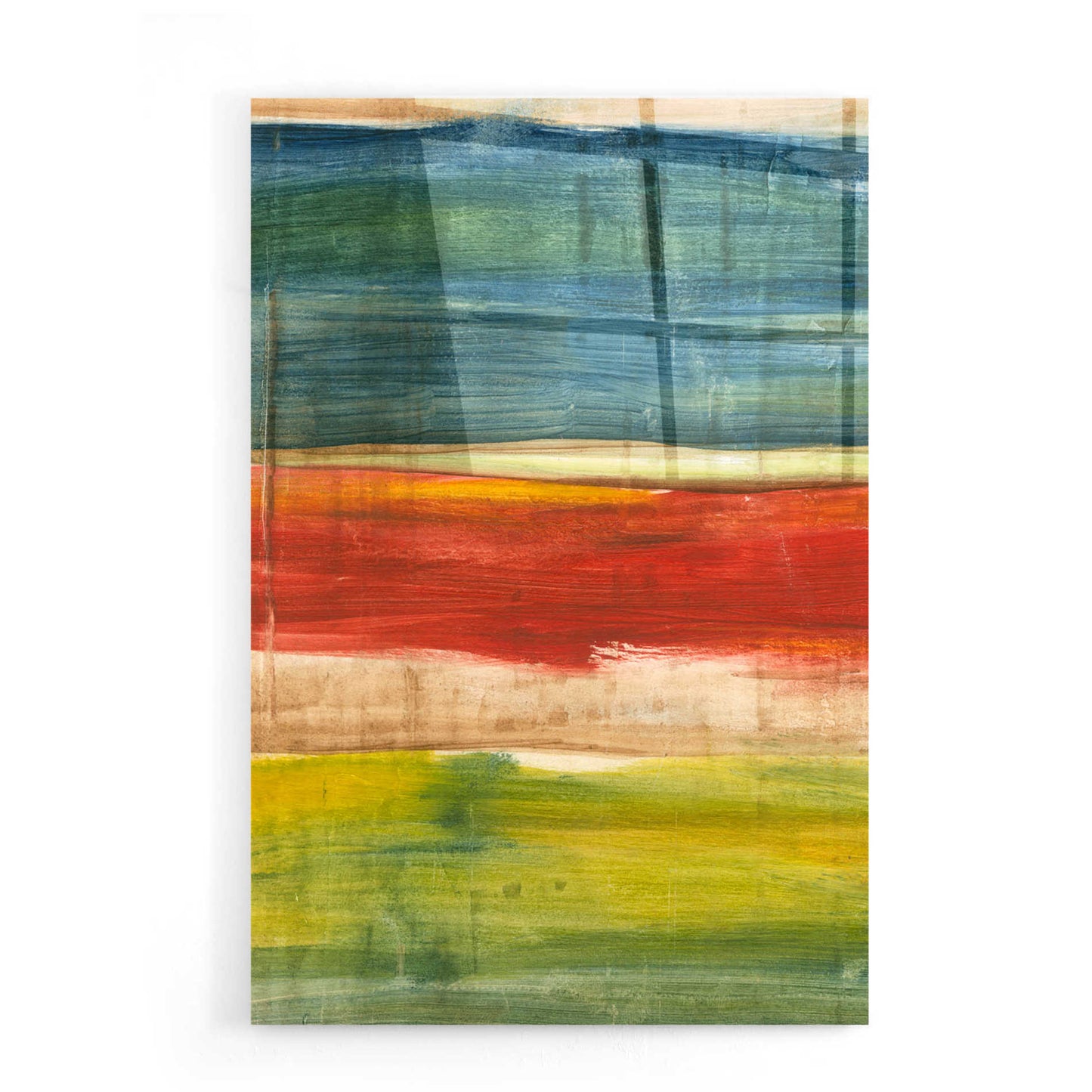 Epic Art 'Vibrant Abstract I' by Ethan Harper, Acrylic Glass Wall Art,16x24