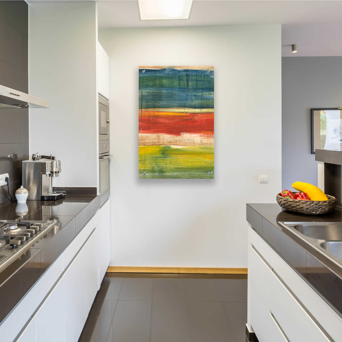 Epic Art 'Vibrant Abstract I' by Ethan Harper, Acrylic Glass Wall Art,24x36
