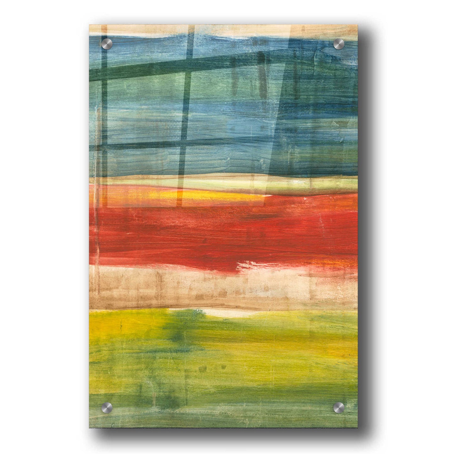 Epic Art 'Vibrant Abstract I' by Ethan Harper, Acrylic Glass Wall Art,24x36