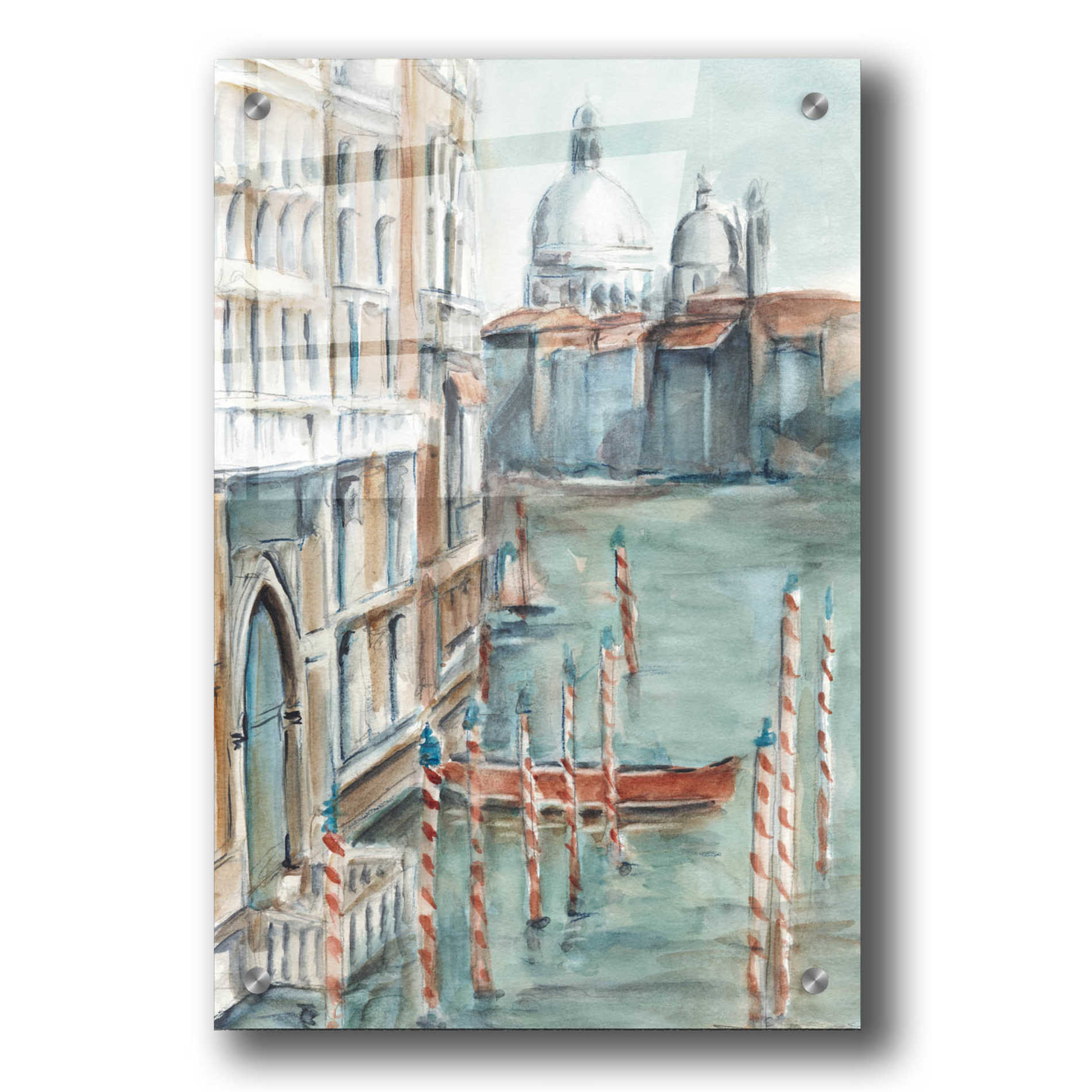 Epic Art 'Venetian Watercolor Study I' by Ethan Harper, Acrylic Glass Wall Art,24x36