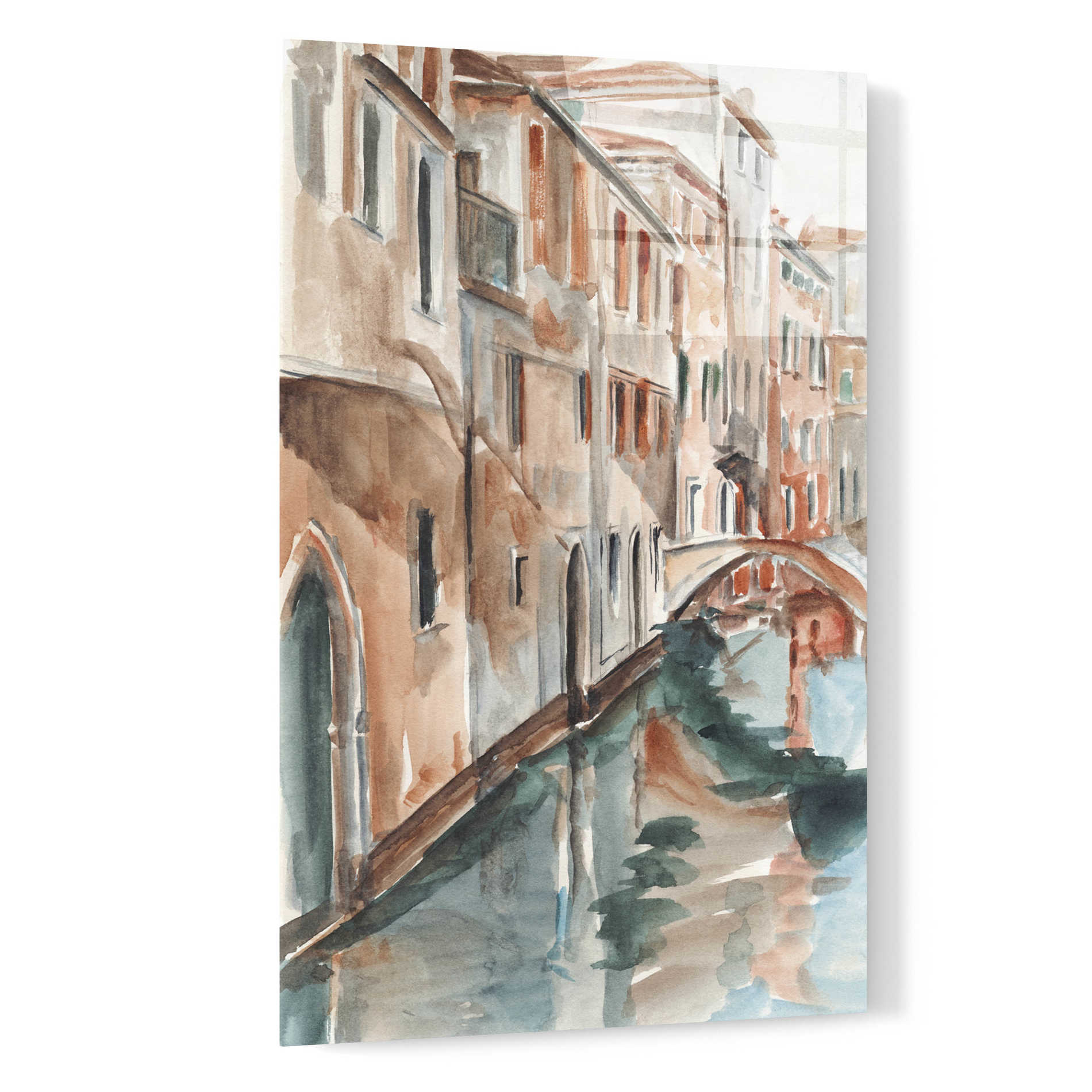 Epic Art 'Venetian Watercolor Study II' by Ethan Harper, Acrylic Glass Wall Art,16x24