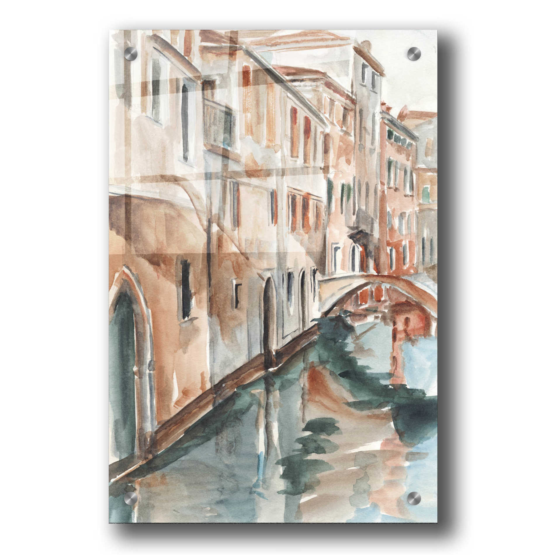 Epic Art 'Venetian Watercolor Study II' by Ethan Harper, Acrylic Glass Wall Art,24x36