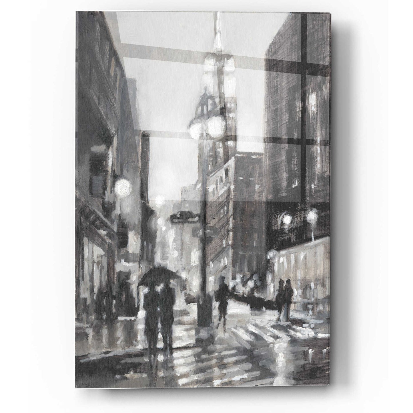 Epic Art 'Illuminated Streets I' by Ethan Harper, Acrylic Glass Wall Art,12x16