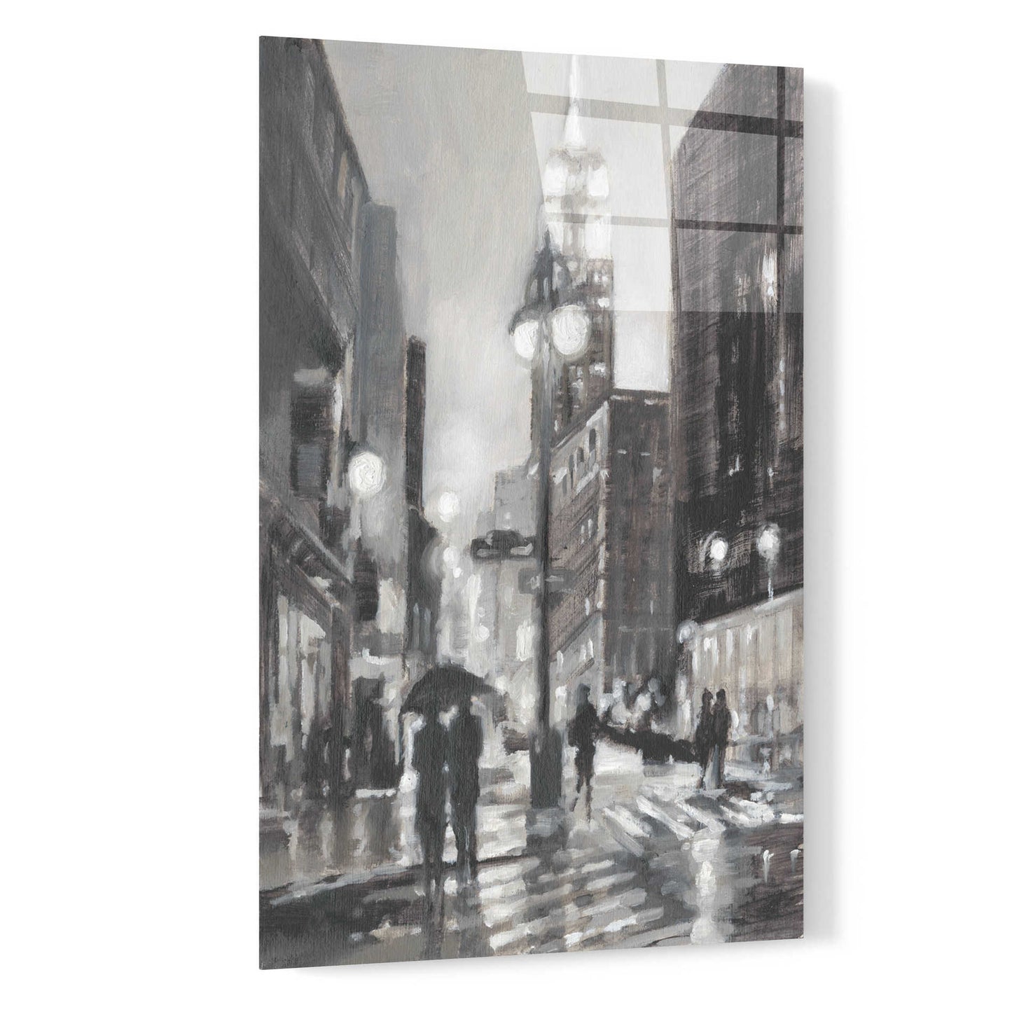 Epic Art 'Illuminated Streets I' by Ethan Harper, Acrylic Glass Wall Art,16x24