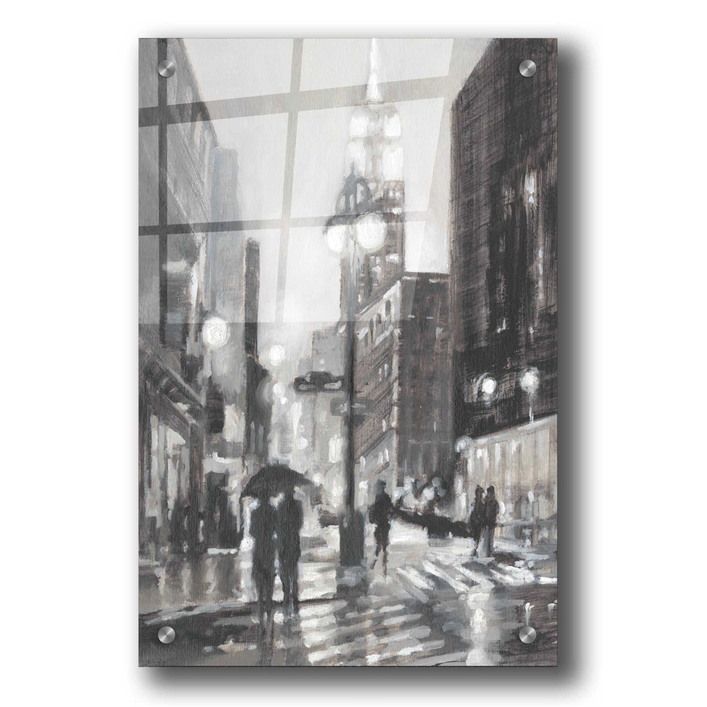 Epic Art 'Illuminated Streets I' by Ethan Harper, Acrylic Glass Wall Art,24x36