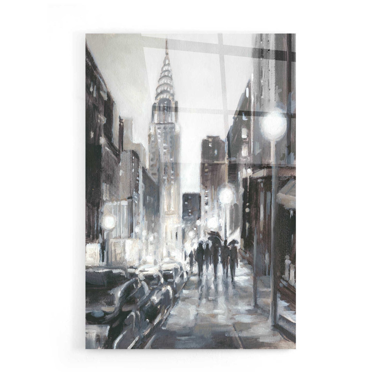 Epic Art 'Illuminated Streets II' by Ethan Harper, Acrylic Glass Wall Art,16x24