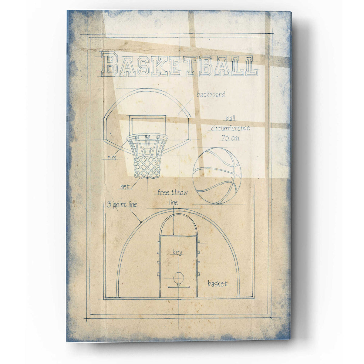 Epic Art 'All About the Game III' by Ethan Harper, Acrylic Glass Wall Art