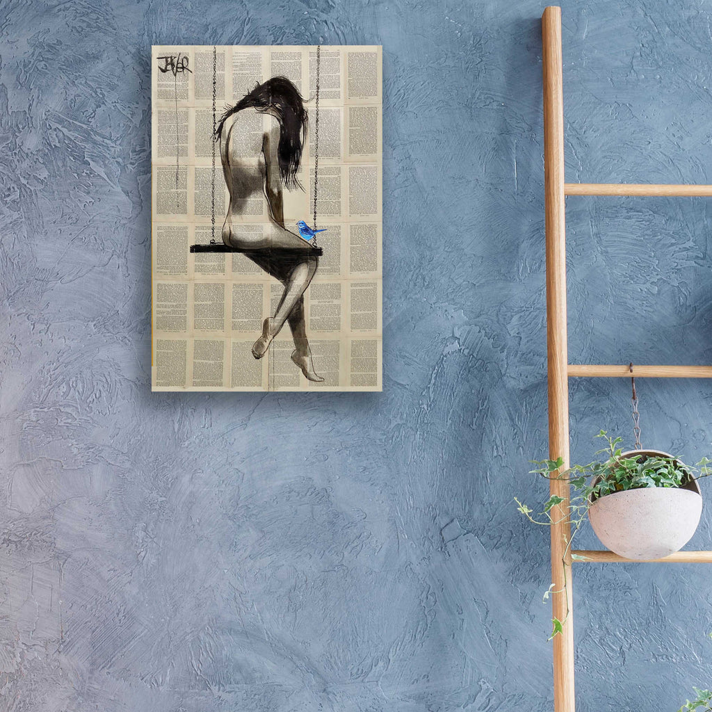 Epic Art 'Dazzling Hope Swing' by Loui Jover, Acrylic Glass Wall Art,16x24