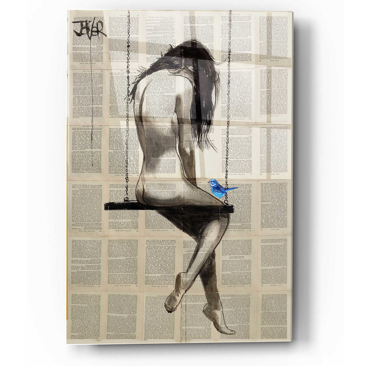 Epic Art 'Dazzling Hope Swing' by Loui Jover, Acrylic Glass Wall Art