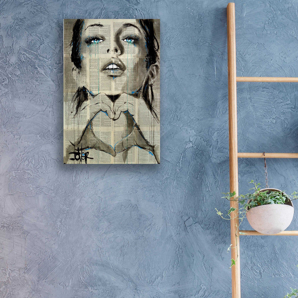 Epic Art 'All You Need Is Love' by Loui Jover, Acrylic Glass Wall Art,16x24