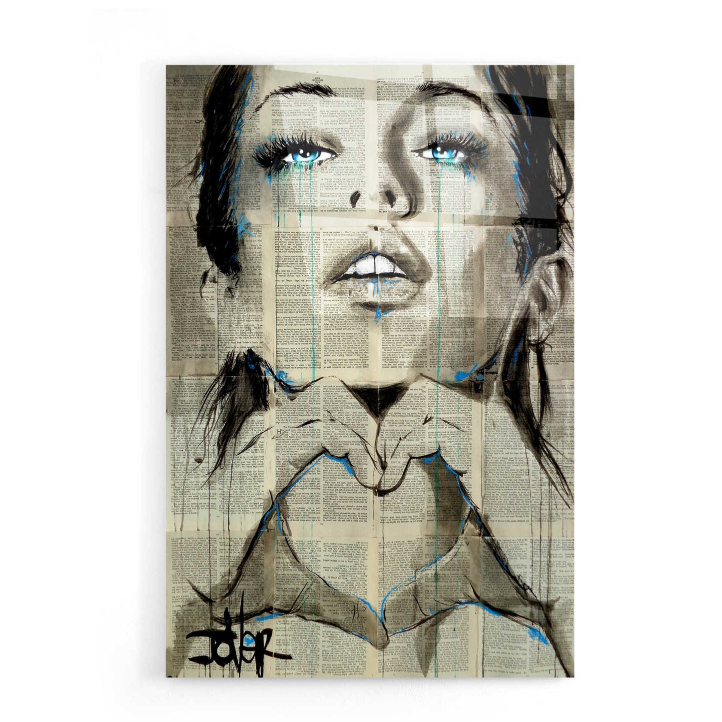 Epic Art 'All You Need Is Love' by Loui Jover, Acrylic Glass Wall Art,16x24