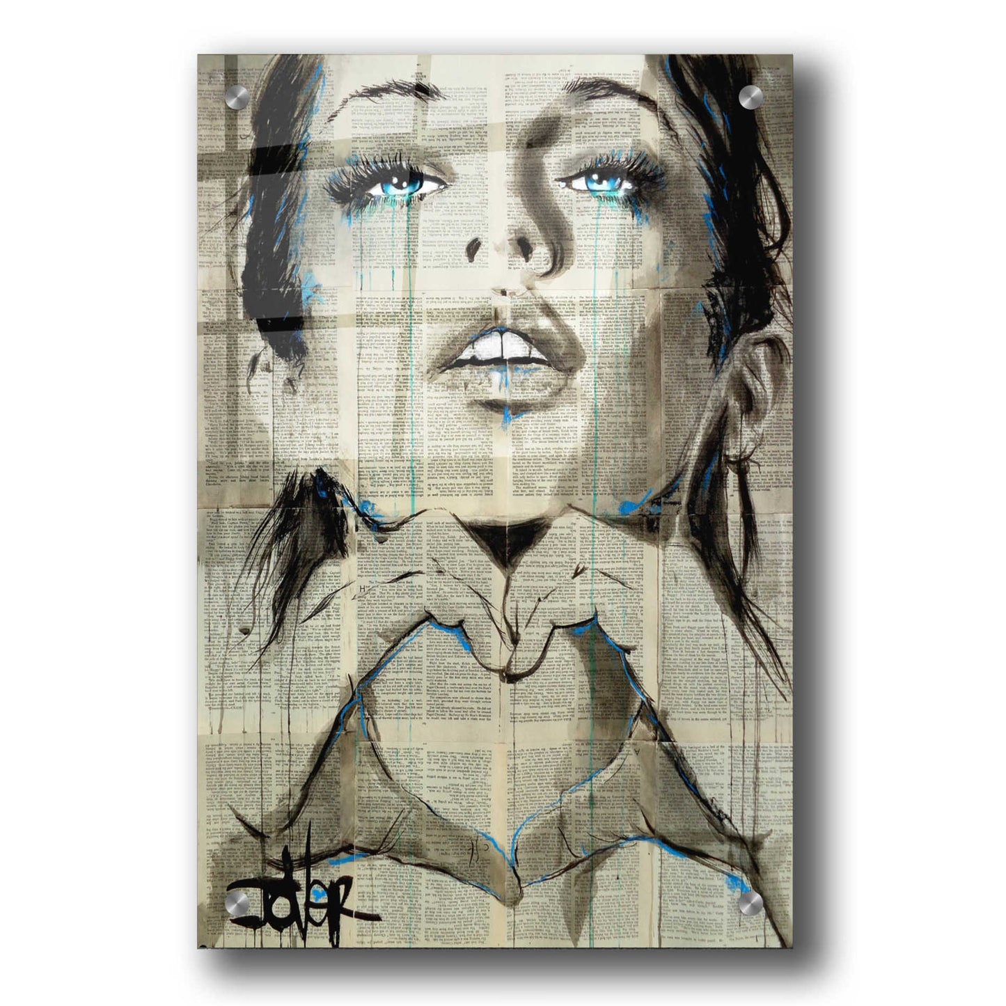 Epic Art 'All You Need Is Love' by Loui Jover, Acrylic Glass Wall Art,24x36