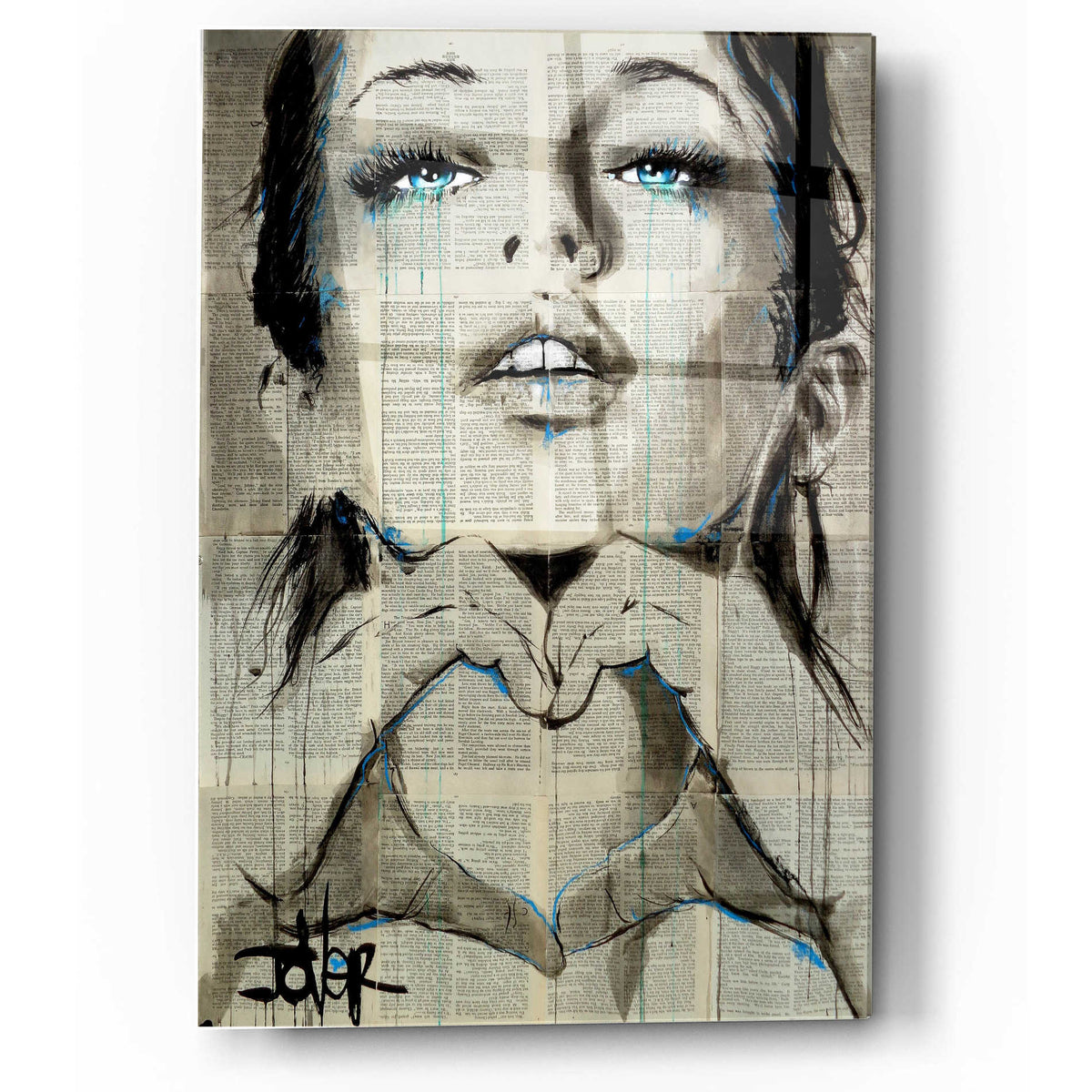 Epic Art 'All You Need Is Love' by Loui Jover, Acrylic Glass Wall Art