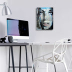 Epic Art 'Blue Sway' by Loui Jover, Acrylic Glass Wall Art,12x16