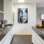 Epic Art 'Blue Sway' by Loui Jover, Acrylic Glass Wall Art,24x36