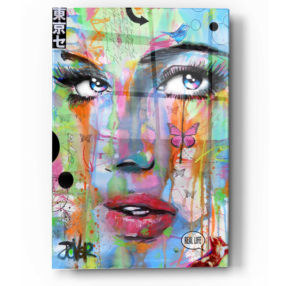 Epic Art 'Real Life' by Loui Jover, Acrylic Glass Wall Art