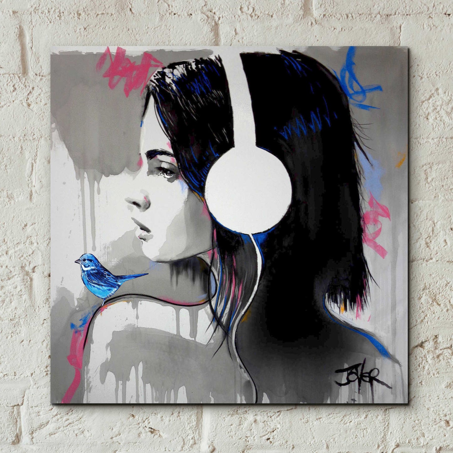 Epic Art 'Life Is Music' by Loui Jover, Acrylic Glass Wall Art,12x12