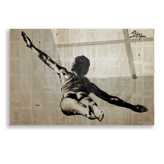 Epic Art 'Flying Free Man' by Loui Jover, Acrylic Glass Wall Art