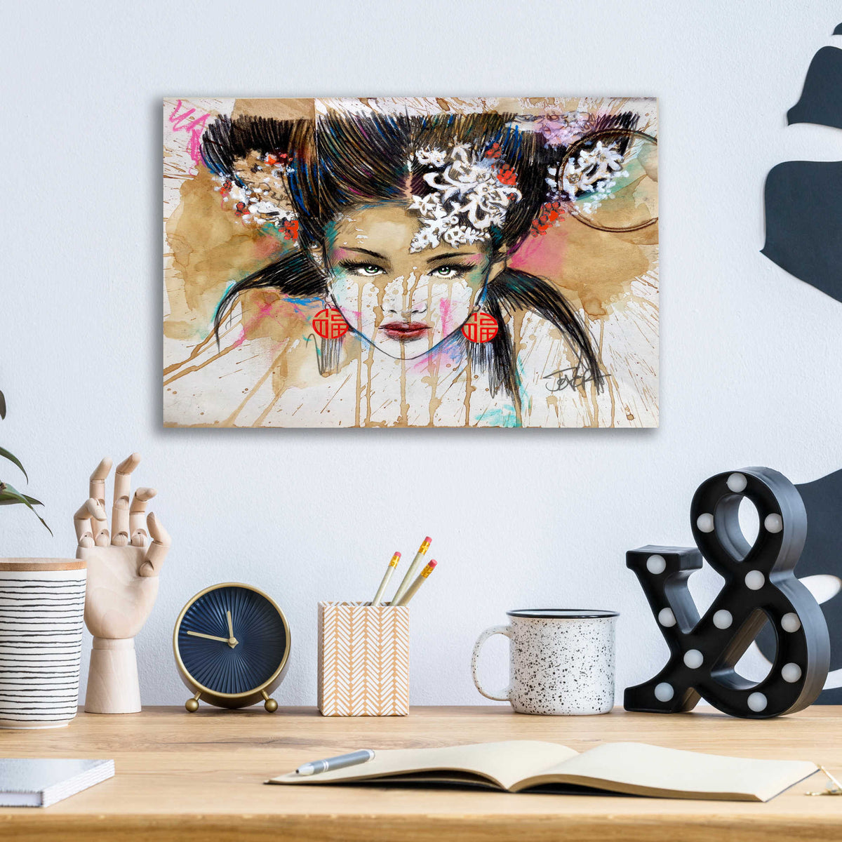 Epic Art 'Lady Luck' by Loui Jover, Acrylic Glass Wall Art,16x12