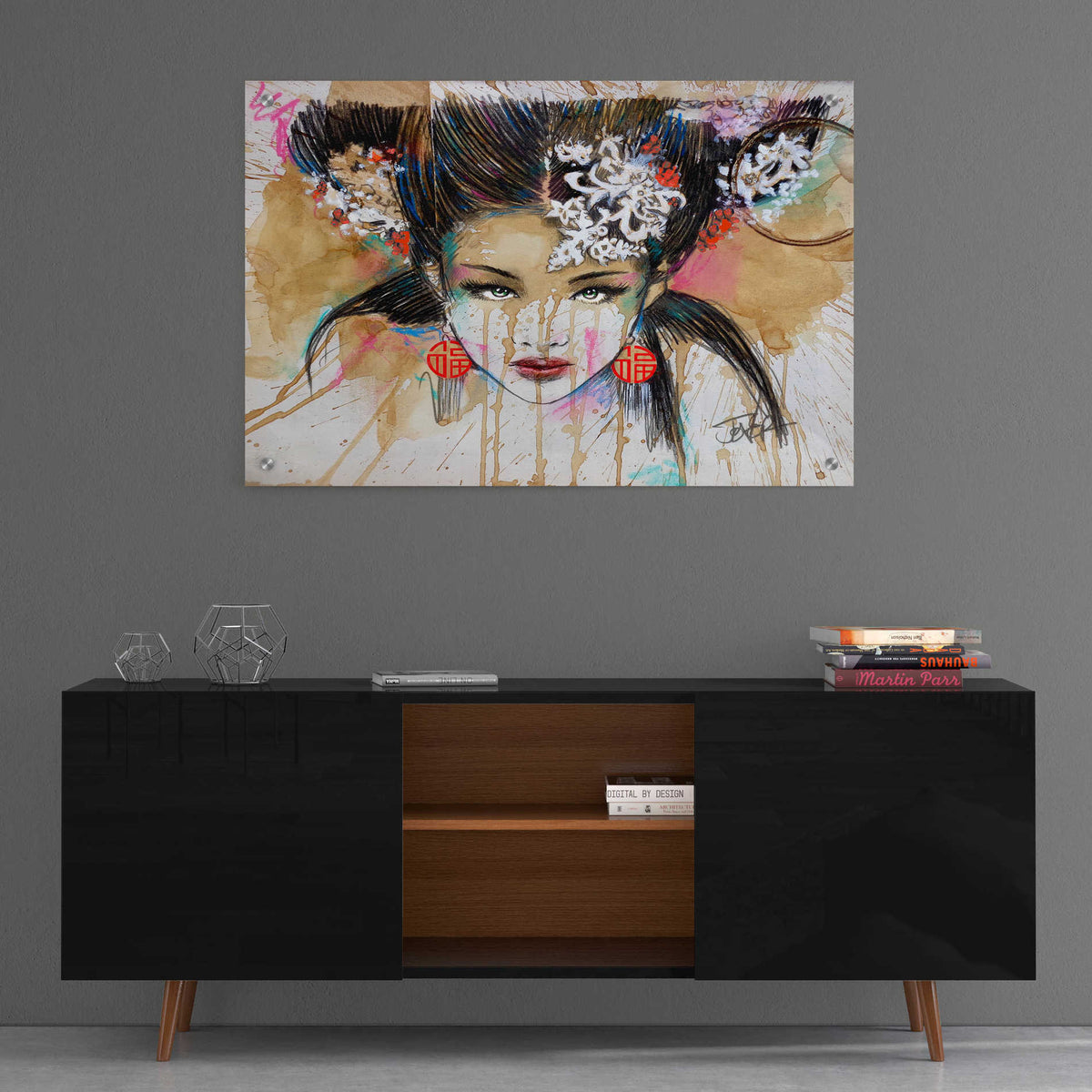 Epic Art 'Lady Luck' by Loui Jover, Acrylic Glass Wall Art,36x24