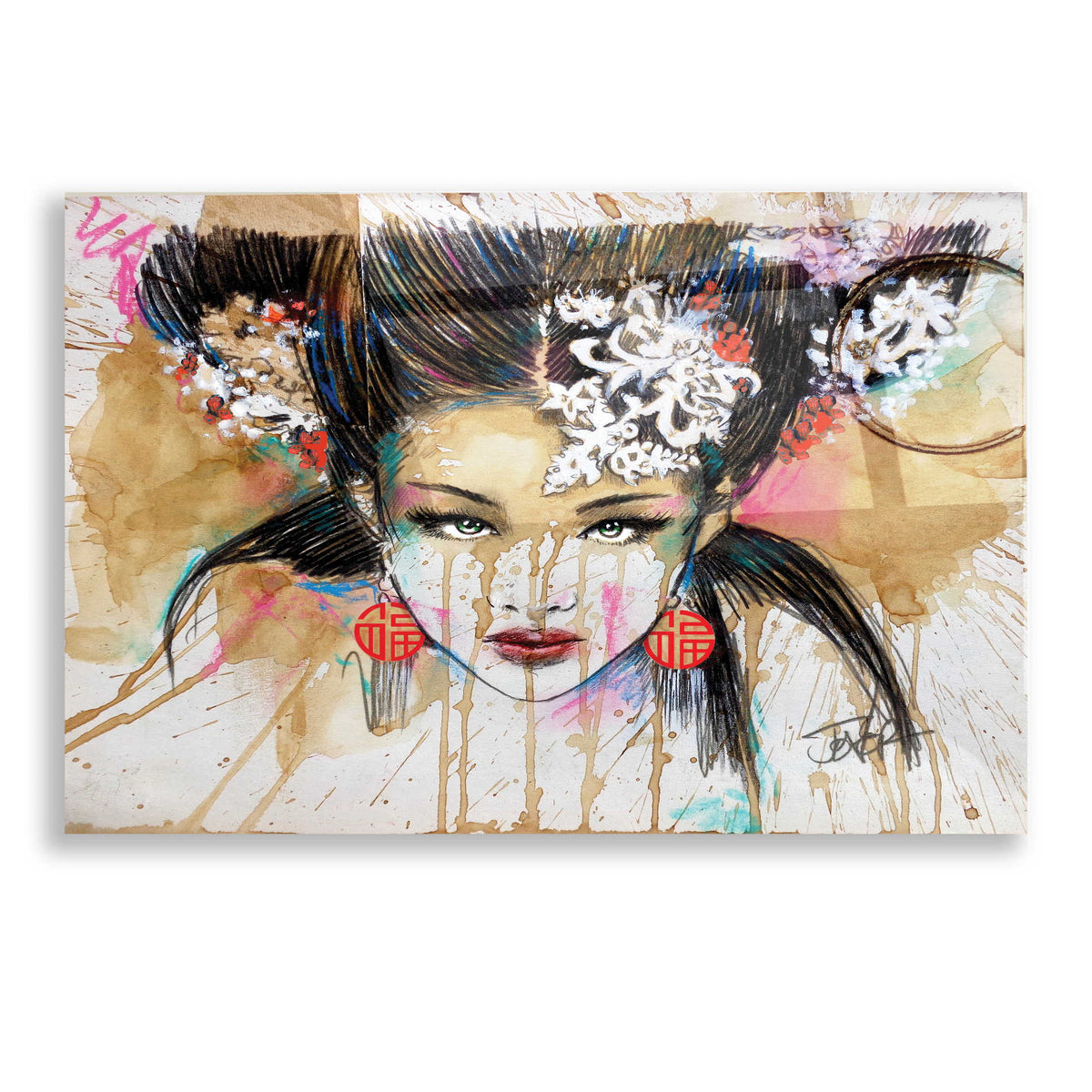 Epic Art 'Lady Luck' by Loui Jover, Acrylic Glass Wall Art