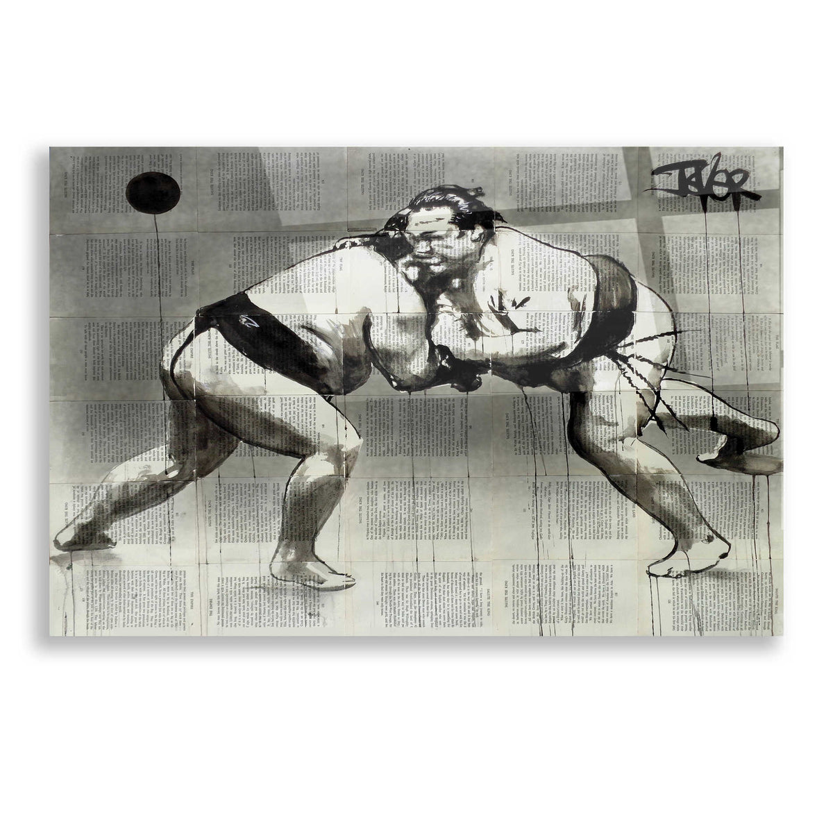 Epic Art 'Sumo' by Loui Jover, Acrylic Glass Wall Art