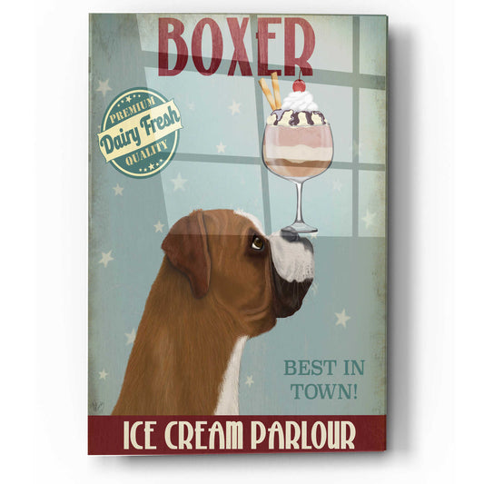 Epic Art 'Boxer Ice Cream' by Fab Funky, Acrylic Glass Wall Art