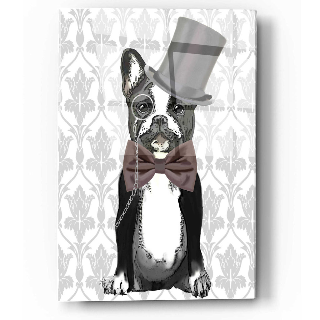 Epic Art 'Monsieur Bulldog' by Fab Funky, Acrylic Glass Wall Art