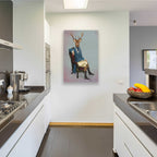 Epic Art 'Distinguished Deer Full' by Fab Funky, Acrylic Glass Wall Art,24x36