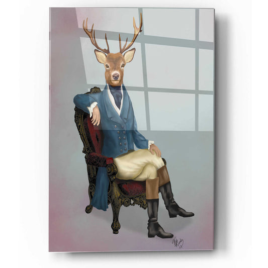 Epic Art 'Distinguished Deer Full' by Fab Funky, Acrylic Glass Wall Art