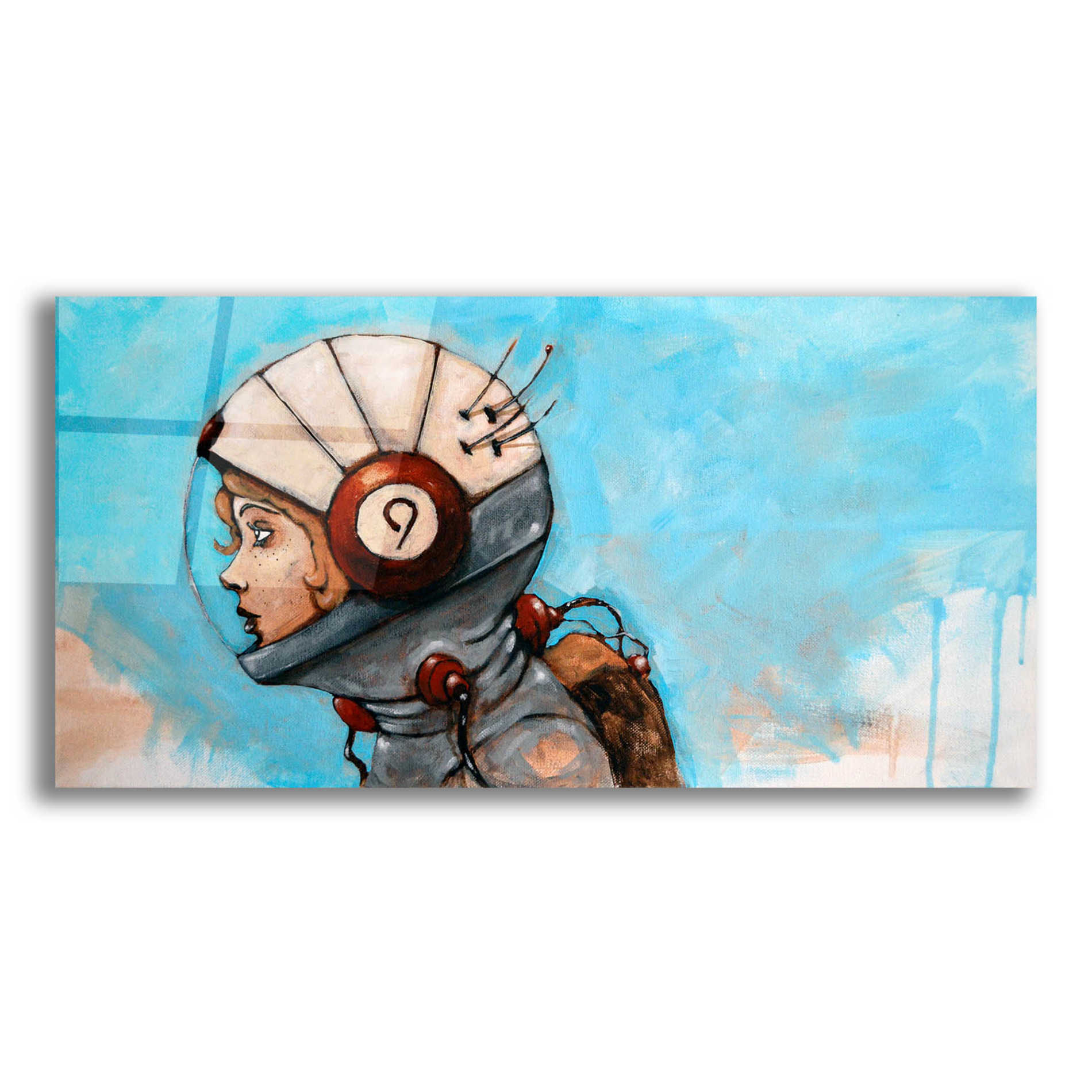 Epic Art 'Rosie the Rocketeer' by Craig Snodgrass, Acrylic Glass Wall Art