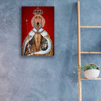 Epic Art 'Dachshund Queen' by Fab Funky, Acrylic Glass Wall Art,16x24