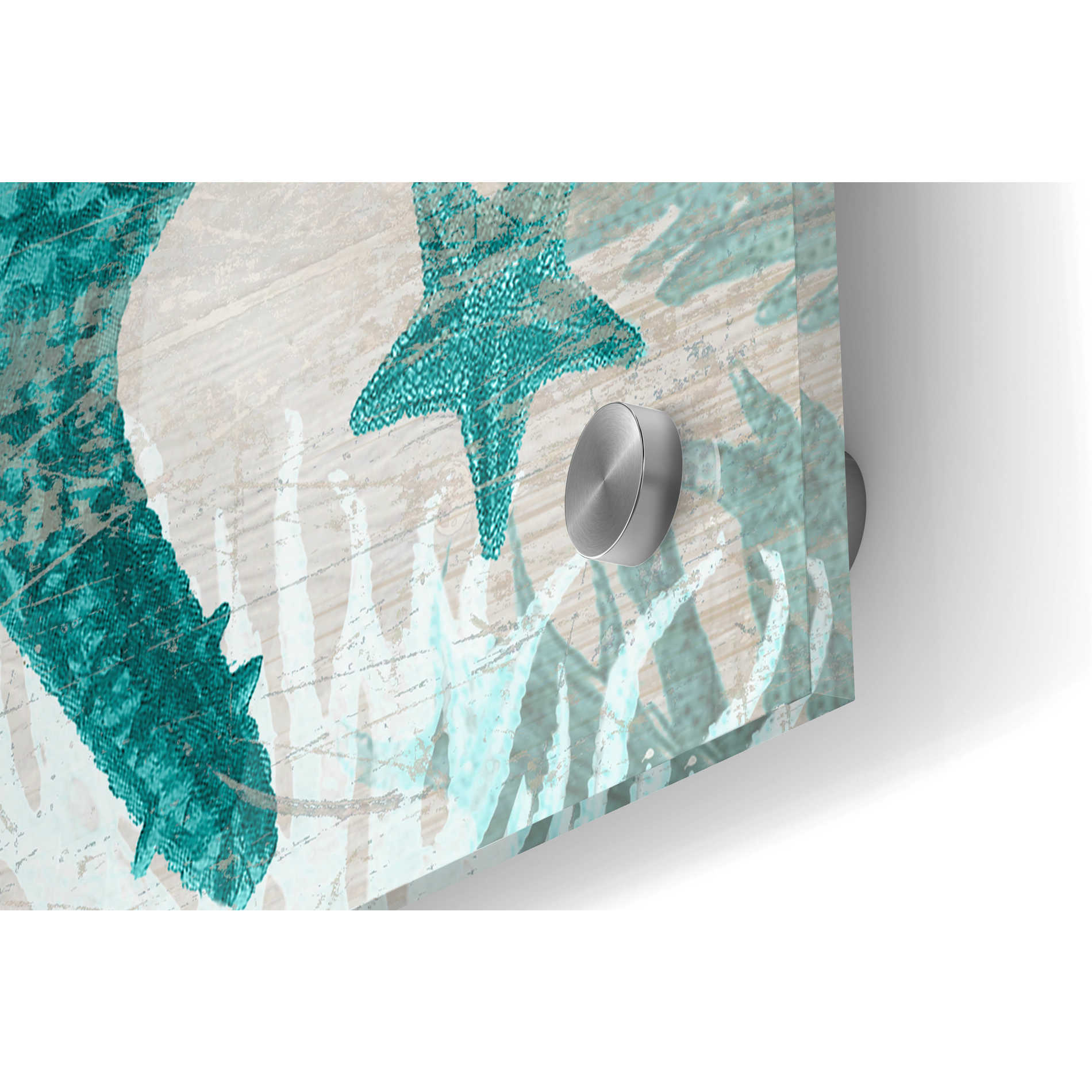 Epic Art 'Green Starfish Collection' by Fab Funky, Acrylic Glass Wall Art,36x24